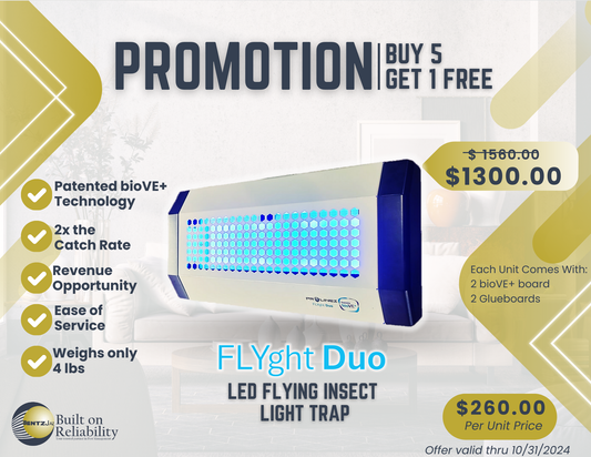 2. FLYght Duo LED Flying Insect Light Trap (Buy 5 get 1)